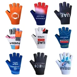 Pro Team 2026 Atmungsaktive Fahrradhandschuhe UAE ITALIEN Rennrad-Handschuhe Herren Sport Halbfinger Anti-Rutsch MTB Fahrradhandschuh