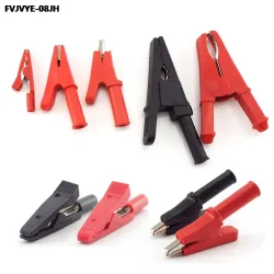 10A 20A 30A 50A Krokodilklemme Adapter 2MM 4MM Bananenstecker Sondenklemme für Multimeter-Messleitung Isoliert