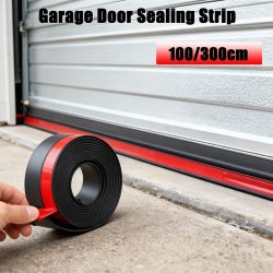 300 cm Garagentor-Dichtungsstreifen, Türrahmen, Gummi-TPE-Streifen, wetterfester Blocker, Versiegelung für Zuhause, Fensterschutz, Türstopper