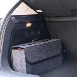 1 STÜCK Dunkelgraue Autofilz-Aufbewahrungsbox Auto-Aufbewahrungstasche vergrößerte und verdickte Aufbewahrungsbox aus weichem Filz Haushalts-Aufbewahrungsbox