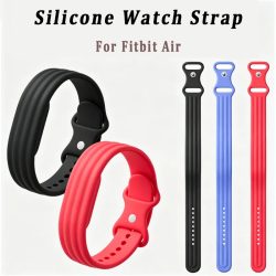 Sport-Silikonarmband für Google Fitbit Air Gummi-Armband Atmungsaktives Band Handgelenksband