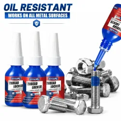Loolifl-Blue-Threadlocker, ein Schraubenkleber und Gewindesicherungsmittel, verwendet fortschrittliche anaerobe Aushärtungstechnologie, harttrocknet bei Kontakt mit Metall und bietet starke