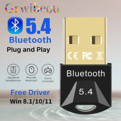 USB-Bluetooth-Adapter für PC, USB-Bluetooth 5.4/ 5.3/ 5.1/ 5.0, Dongle-Empfänger für Lautsprecher, Maus, Tastatur, Musik, Audio-Sender