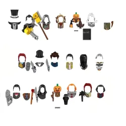 Horror-Klassiker Filmfiguren Bausteine Mini-Figuren Spielzeug Halloween Horror-Kollektion Bausteine Geschenke für Kinder