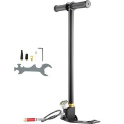 SucceBuy 3-Stufen-PCP-Pumpe 30MPa 4500PSI mit Manometer, Handluftpumpe für Auto-, Fahrrad-, Tauchflaschen- und Paintball-Füllungen