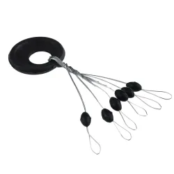 600 Stücke 100 Gruppe Set Gummi Space Beans Oval Stopper Angeln Bobber Für Fliegenfischen Zubehör Spinner Köder Fisch Werkzeug
