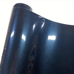 Premium Sparkle Glossy Metallic Ghost Midnight Blue Vinyl Wrap Film Selbstklebende Aufkleber Fahrzeug Auto Wrapping Folie