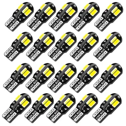 ASLENT, 10/20PCS W5W T10 Led-lampen Canbus 5730 8SMD 12V 6000K 194 168 LED Auto karte Dome Lichter Parkplatz Licht Auto Signal Lampe
