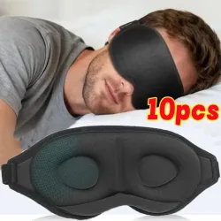 1/3/10 Stück 3D-Schlafmaske mit vollständiger Verdunkelung für Entspannung und druckfreie, weiche, atmungsaktive Nickerchenmaske zur Linderung von Augenermüdung