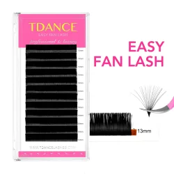 TDANCE Easy Fan-Wimpernverlängerung, individuelle natürliche Wimpern, leicht zu blühende, automatische Blüte, künstliche Nerz-Volumen-Falsche Wimpern