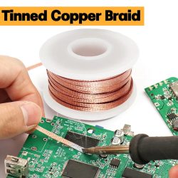 Flussmittelbeschichteter Entlötdraht Lötdocht 1/2/3/4mm Breite, 1,5M 3M 6M 10M Länge, Hochreines Kupfer für Schnelle PCB BGA SMD Reparatur