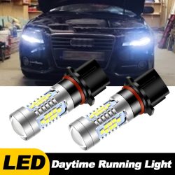 2 stücke P13W Canbus Kein Fehler Für 2008-2012 Audi A4 B8 NonFL Led-lampen Tagfahrlicht DRL Lampe weiß SH24W Auto Zubehör