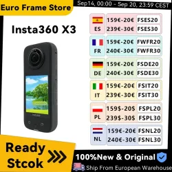 INSTA360, Insta360 X3 ? robuste Action-Kamera mit 1/2-Zoll-48MP-Sensoren, 5.7K Active HDR-Video, 72MP-Foto, 4K-Einzelobjektiv Insta360 X3 Kamera