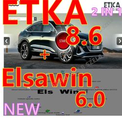 Neuester ETKA 8.6+ Elsawin 6.0 Autoreparatur Etka 8.6 Software Group Fahrzeuge Elektronischer Teilekatalog für V/W+AU//DI+SE//AT+SKO//DA