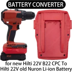 Adapter für alte Hilti 22V B22 CPC Li-Ion Werkzeuge zur Umrüstung auf neue Hilti 22V Nuron Li-Ion Akku-Adapter Elektrowerkzeug-Zubehör