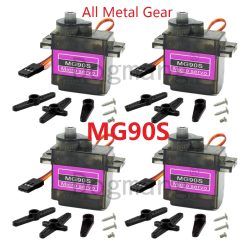 MG90S Servo 1/2/4/10/20/50 Stück Ganzmetallgetriebe 9g SG90 Verbesserte Version für Hubschrauber Boot Auto Mini Servos für Arduino Projekt