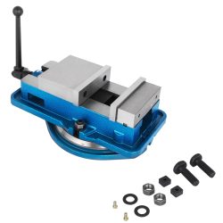 SucceBuy 3 Zoll/5 Zoll Backenbreite, robuster Frässchraubstock, Tischklemmen-Schraubstock, hohe Präzision, 360-Grad-Schwenkbasis, CNC-Schraubstock