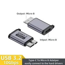 USB C 3.0 Micro B Stecker auf Typ C Buchse Adapter Typ-C auf Micro B Stecker für Laptop Externe Festplatte Disk Box Samsung S5