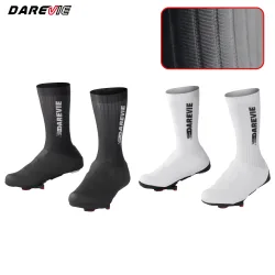 DAREVIE AERO Fahrradschuhüberzüge, UCI-Länge reduziert den Windwiderstand, wasserdicht, rutschfest, für MTB, Rennrad, Herren, Fahrradsocken
