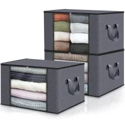 Quilt-Aufbewahrungstasche, Kleidungssortier-Tasche, bewegliche und organisierende Aufbewahrungsbox für Haushaltsbettwäsche, Zubehör