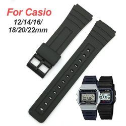 18 20 22 mm Silikonarmband für CASIO W800H SGW400 Armband für F84 F91W AE1200/1300 A158/168 F105/108 Harzarmband 12 14 16 mm