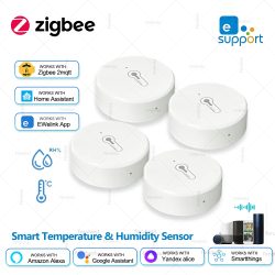 ZigBee Temperatur- und Feuchtigkeitssensor, Fernüberwachung, Hygrometer, Smart Home Automation, für Alexa Google Yandex Home Assistant