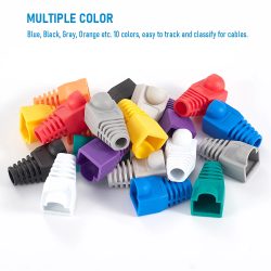 Gemischte Farbe CAT5E CAT6 RJ45 Ethernet Netzwerkkabel Zugentlastung Stiefel Kabel Stecker Stecker Abdeckung