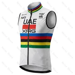 2026 UAE Team Radfahrweste Winddicht Herren Radtrikot Ärmellos MTB Bike Windbreaker Tadej Poga?ar Leichtgewicht Rennrad