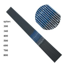 12 stücke Reinem Kohlenstoff Bogenschießen Pfeile Welle ID 6,2/4,2mm Spine300 340 400 500 600 700 800 Verbindung Recurve bogen Jagd Schießen