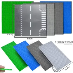 32x32x16x16 Punkte Klassische Grundplatten MOC DIY Kunststoff Ziegel Grundplatten Stadt Abmessungen Bausteine Figuren Bau Spielzeug