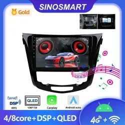 SINOSMART Android GPS für Nissan Qashqai J11 X-Trail T32 Rogue 2014?2018 mit 7