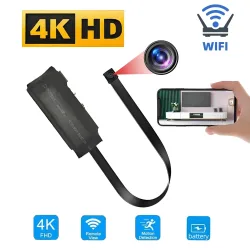 4K HD Mini WLAN-Kamera mit Fernüberwachung, Bewegungserkennung und Weiteren Funktionen, Kabellose HD-Kamera im Nanny-Stil für Zuhause