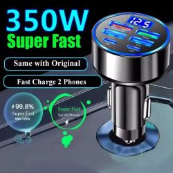 350 W USB-Autoladegerät PD QC3.0 USB C Autotelefon-Ladegerät Typ C-Adapter für iPhone Samsung Huawei Xiaomi Schnellladung ?