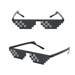 Mosaik-Sonnenbrille, coole Party-Vintage-Sonnenbrille, Brillen für Männer, Pixelierte Sonnenbrille, lustige Damenbrille
