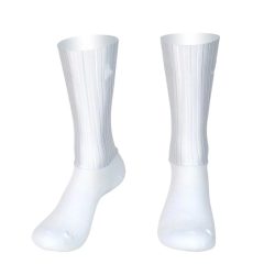 Aero Radfahren Sommer Anti Socken Whiteline Slip Silikon Socken Männer Fahrrad Sport Laufen Fahrrad Socken Calcetines Ciclismo