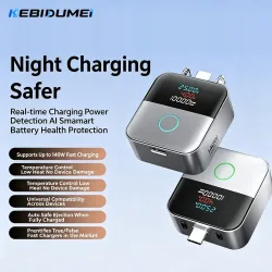 KEBIDUMEI 140W Smart Auto-Power-Off Telefonladekabel mit Digitalanzeige Typ-C Schnellladekabel mit Überladeschutz