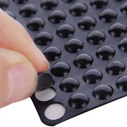 Selbstklebende Stoßdämpfer Geräuschdämpfer Puffer Schrankpuffer Silikon-Punkte für Schubladen Türen Wandschutz Möbelschutzpads