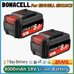 Für EINHELL EIN18C2 18V 8000mAh Li-Ionen-Akku, kompatibel mit Power X-Change PX-BAT4 PX-BAT52 GE-LC 18 Li-Serie
