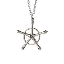 Anime Bleach Halskette Quincy Ishida Uryuu Cosplay Ginrei Gojiaku Amulett Legierung Halsband Kette Schlüsselbund Anhänger Schmuck Geschenke