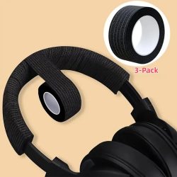 3er-Pack zerreißbares Kopfhörer-Kopfband-Schutzband, Anti-Aging-Peeling-Reparaturstreifen für Over-Ear-Headsets, langlebiges Fasermaterial