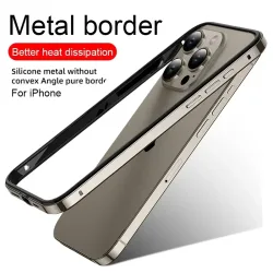 Hybrid-Silikonrahmen Aluminium-Metall-Handyhüllen für iPhone 18 17 16 15 Pro Max 14 13 12 Bessere Wärmeableitung