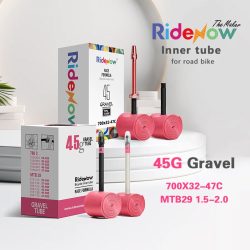RideNow 700x32-47c Gravel Fahrrad 45g TPU Schlauch MTB29 Kunststoff/Legierung Ventilschaft 2-teiliges Set