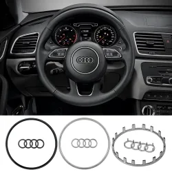 Auto Lenkrad Emblem Abdeckung Für AUDI A6L 2016-2018 A4L A5 2013-2016 Q5 2013-2018 Q7 A7 2011-2016 A3 2014-2016 Q3 2012-2018