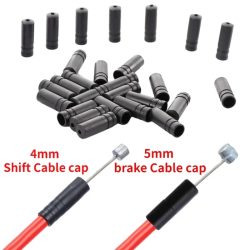 50 stücke Fahrrad Kabel Draht Spitze Kappe 4mm Shift 5mm Brems Kabel Abdeckung Radfahren Schaltwerk Bremse Staubdicht abdeckung Gehäuse End Spitze Kappen