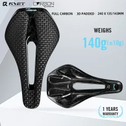 RYET, Ryet 3d bedruckter Fahrrads attel Voll carbon 135/143mm Fahrrads itz sattel für MTB-Schotter-Sitzkissen Fahrrad zubehör