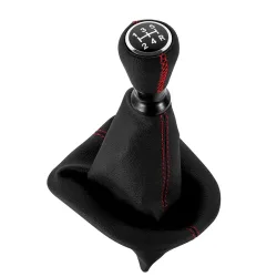 Für Peugeot 207 307 406/Citroen C3 C4 C5 Leder Schaltknauf Hebel Shifter Stick Gamasche Boot Kragen Fall autos Zubehör