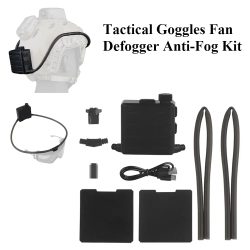 NEUE Taktische Schutzbrille Fan Defogger Anti-Fog Kit Brillen Air Defog für Airsoft Schießen Motocross Skifahren Bergsteigen Klar Visi