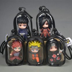 NEU Naruto Uchiha Obito Itachi Uchiha Naruto Uzumaki Kakashi Schlüsselanhänger Anhänger Puppe Modell Rucksack Deko Sammlung Cartoon Spielzeug