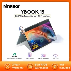 Ninkear YBOOK15 Laptop 2 in 1 360 °   Flip 15,6' FHD IPS Touchscreen Tablet AMD Ryzen ?   3 3200U 16G DDR4+512 GB SSD Windows 11 Pro