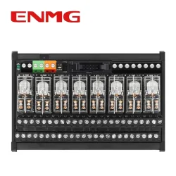 ENMG G2R-Relaismodulgruppe ? 8-Kanal 24 VDC, 1 Schließer, 1 Öffner, kombinierte Steuerplatine mit abnehmbarem SPS-Signalisolationsverstärker.
